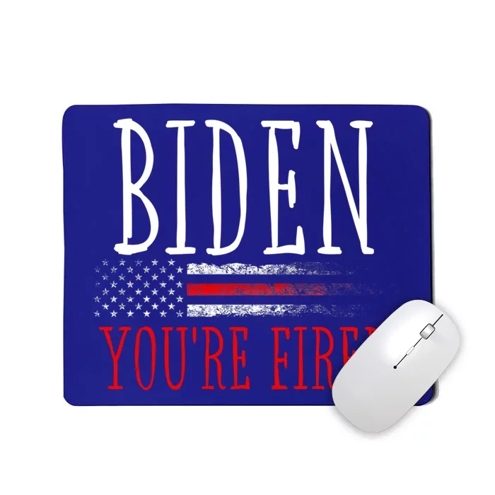 Biden YouRe Fired Elect Trump President 2024 American Flag Funny Gift Mousepad