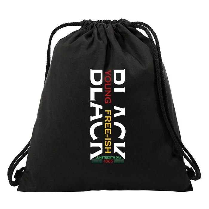 Black Young Free Ish Juneteenth Day 1865 Gift Drawstring Bag