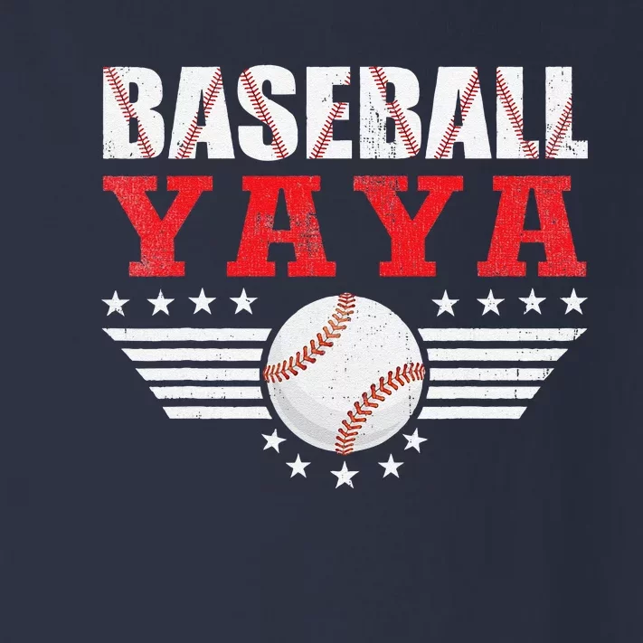 Baseball Yaya Funny Sports Players Yaya Fathers Day Toddler Long Sleeve Shirt