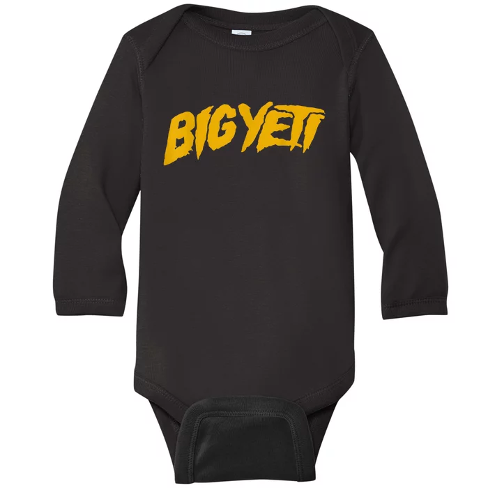 Big Yeti Fans Kelce Funny Text Baby Long Sleeve Bodysuit