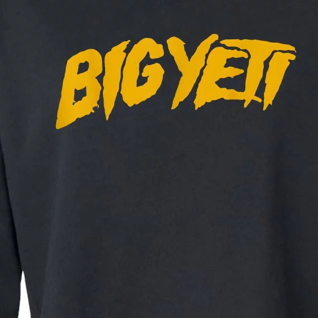 Big Yeti Fans Kelce Funny Text Cropped Pullover Crew