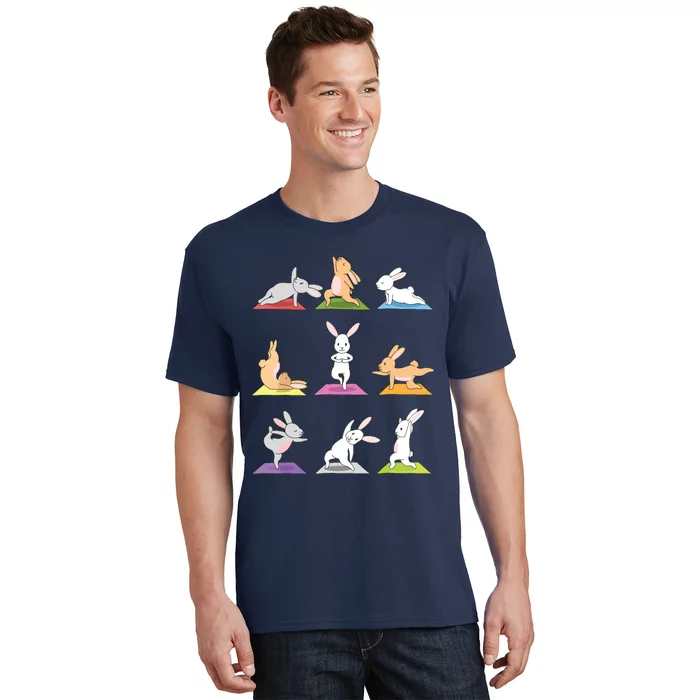 Bunny Yoga Funny Rabbits In Yoga Poses Sports Tee T-Shirt