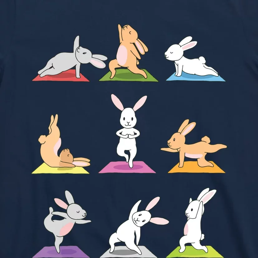 Bunny Yoga Funny Rabbits In Yoga Poses Sports Tee T-Shirt