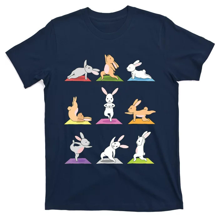 Bunny Yoga Funny Rabbits In Yoga Poses Sports Tee T-Shirt