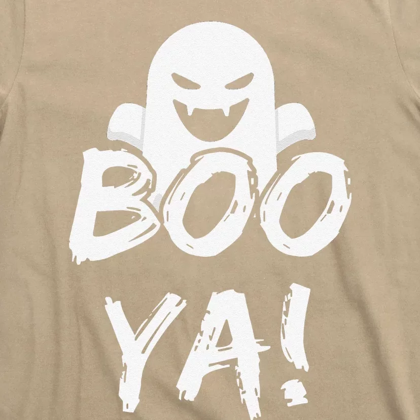 BOO YA! Funny Spooky Ghost Halloween Holiday T-Shirt