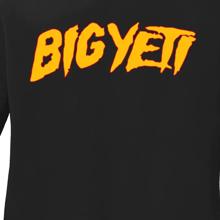 Big Yeti Fans Travis Funny Text Ladies Long Sleeve Shirt