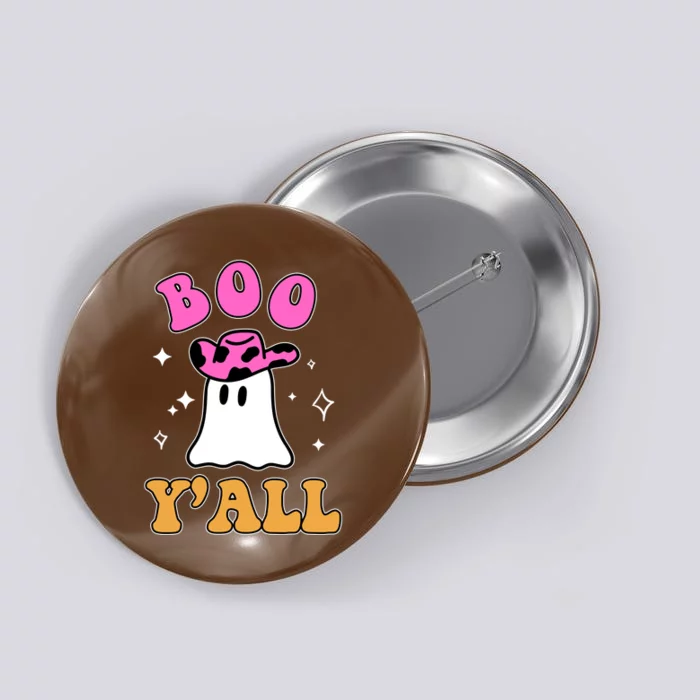 Boo Yall Ghost Halloween Button