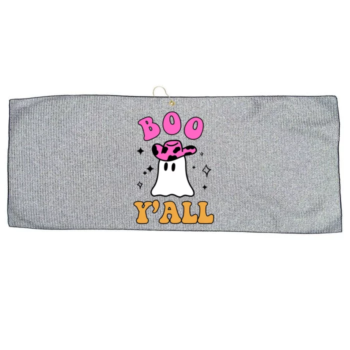 Boo Yall Ghost Halloween Large Microfiber Waffle Golf Towel