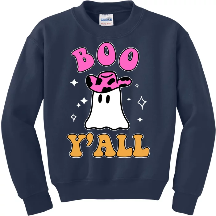 Boo Yall Ghost Halloween Kids Sweatshirt