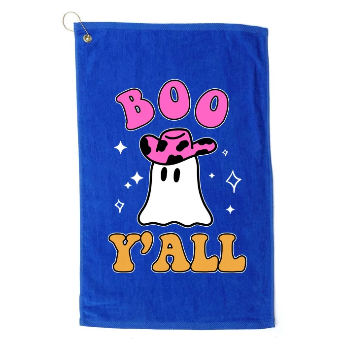 Boo Yall Ghost Halloween Platinum Collection Golf Towel