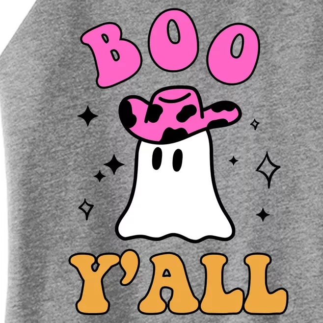 Boo Yall Ghost Halloween Women’s Perfect Tri Rocker Tank