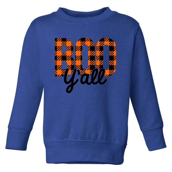 Boo Yall Gift Funny Halloween Boo YAll Gift Toddler Sweatshirt