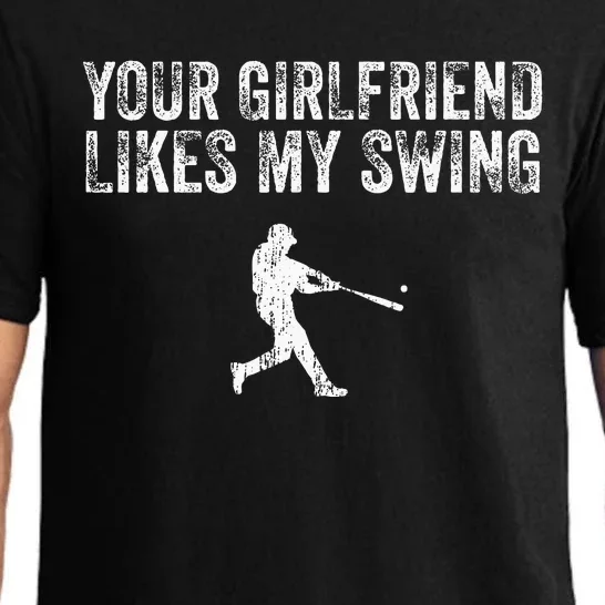 Baseball Your Girlfriend Likes My Swing Pajama Set