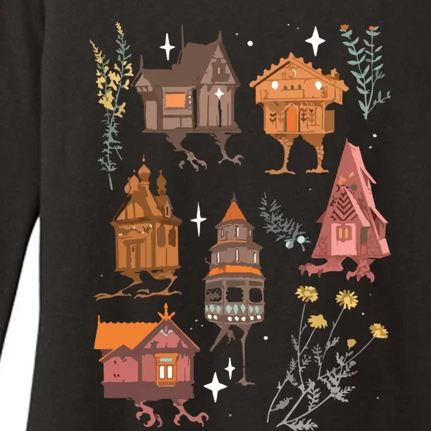 Baba Yaga Houses Womens CVC Long Sleeve Shirt