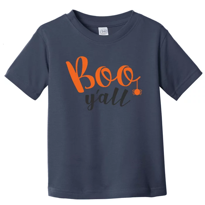 Boo Y'all Halloween Day Toddler T-Shirt