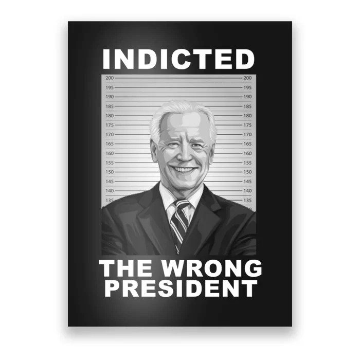 Biden You Indicted The Wrong President Funny Political Poster