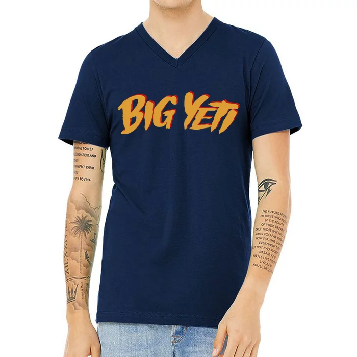 Big Yeti Kansas City Football Fan V-Neck T-Shirt