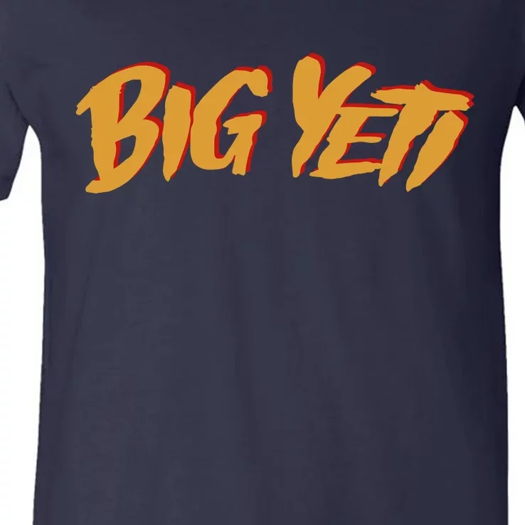 Big Yeti Kansas City Football Fan V-Neck T-Shirt