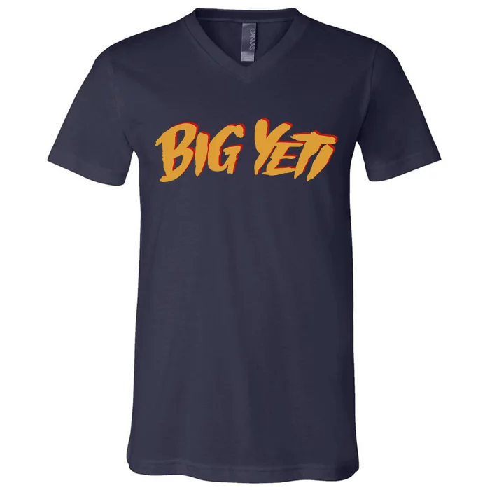 Big Yeti Kansas City Football Fan V-Neck T-Shirt