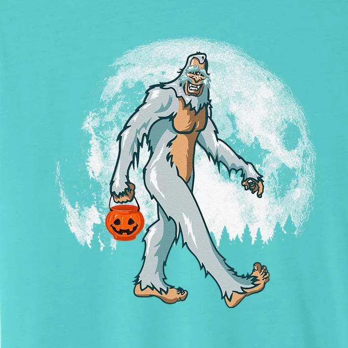 Bigfoot Yeti Moon Halloween Pumpkin Funny Sasquatch DOTD ChromaSoft Performance T-Shirt