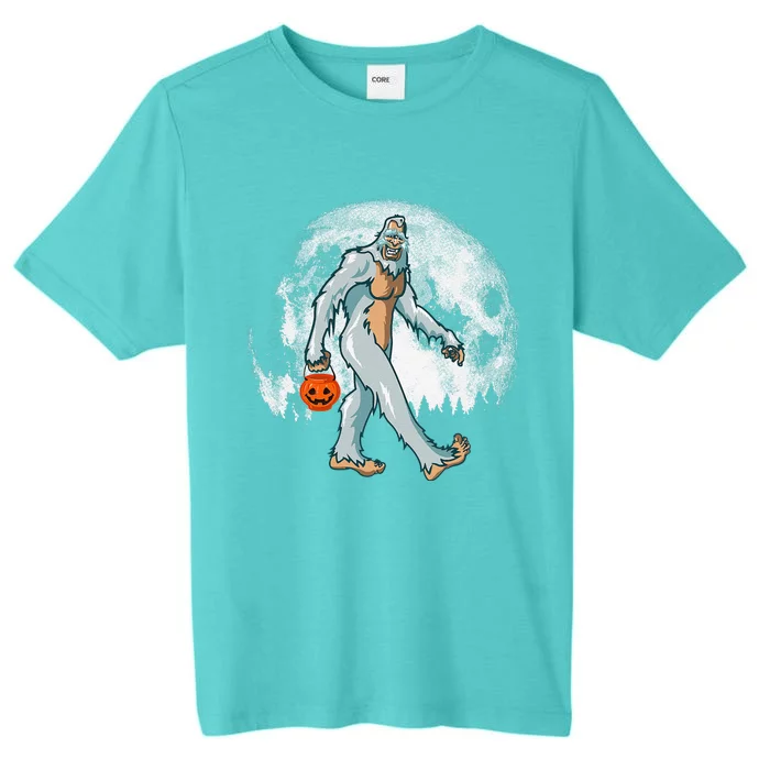 Bigfoot Yeti Moon Halloween Pumpkin Funny Sasquatch DOTD ChromaSoft Performance T-Shirt