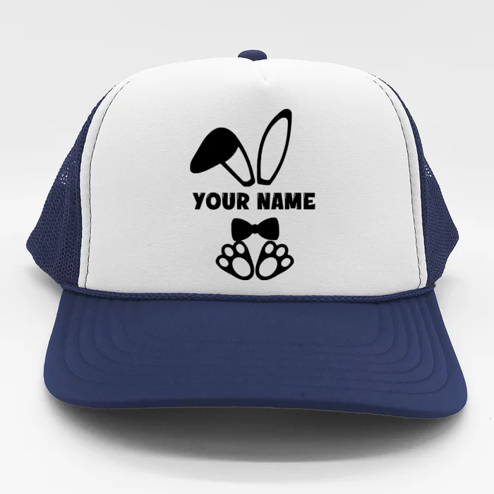 Bunny Your Name Happy Easter Trucker Hat