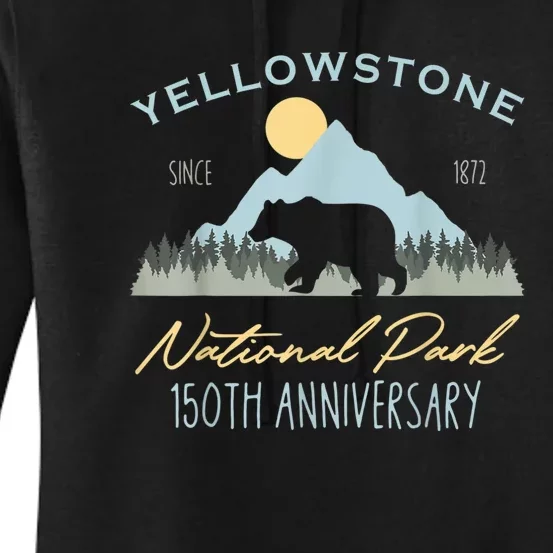 Bear Y.e.ll.o.w.s.to.ne National Park Funny 150th Anniversary Women's Pullover Hoodie