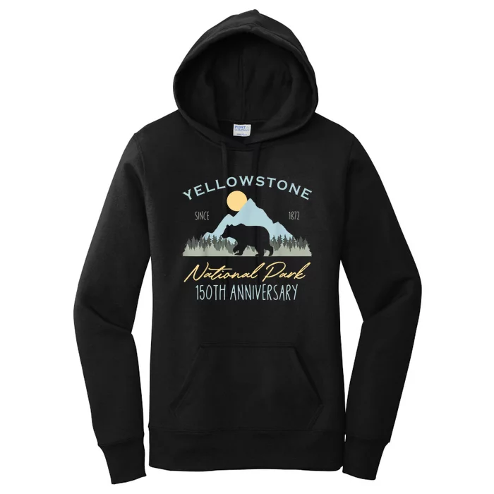 Bear Y.e.ll.o.w.s.to.ne National Park Funny 150th Anniversary Women's Pullover Hoodie