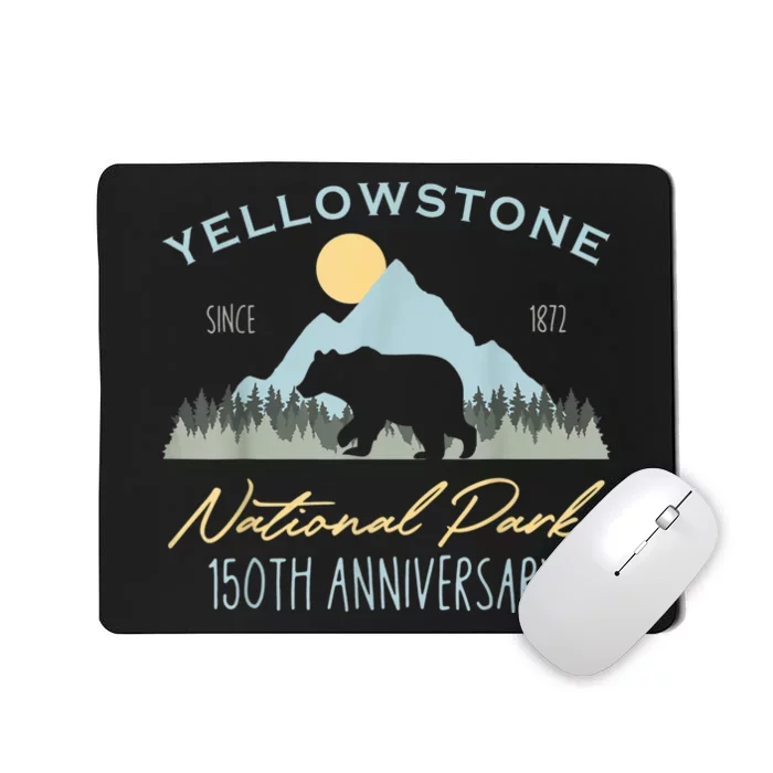 Bear Y.e.ll.o.w.s.to.ne National Park Funny 150th Anniversary Mousepad