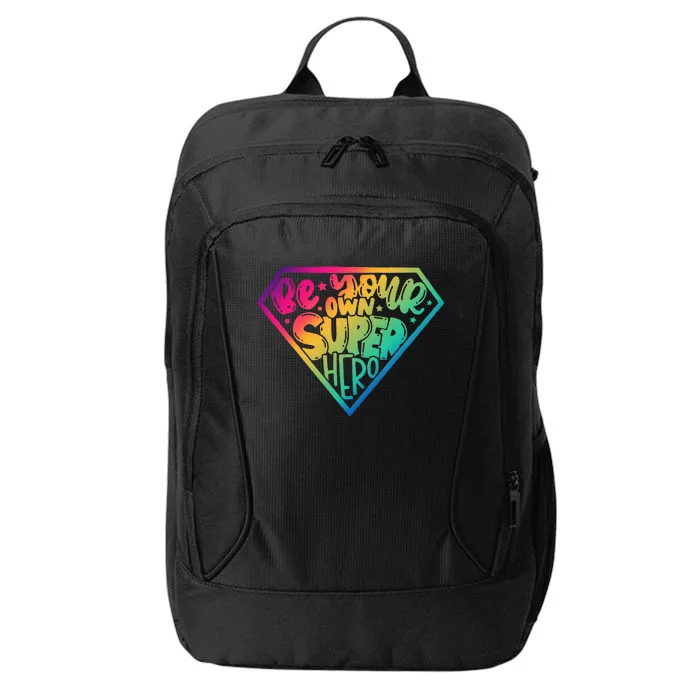 Be Your Own Super Hero Motivational City Backpack