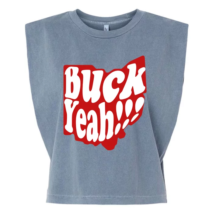 Buck Yeah Ohio State Buckeyes Garment-Dyed Women's Muscle Tee