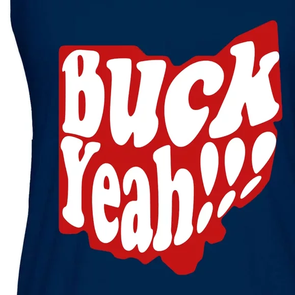 Buck Yeah Ohio State Buckeyes Ladies Essential Flowy Tank