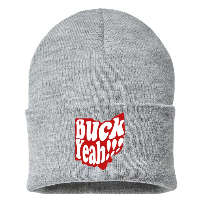 Buck Yeah Ohio State Buckeyes Sustainable Knit Beanie