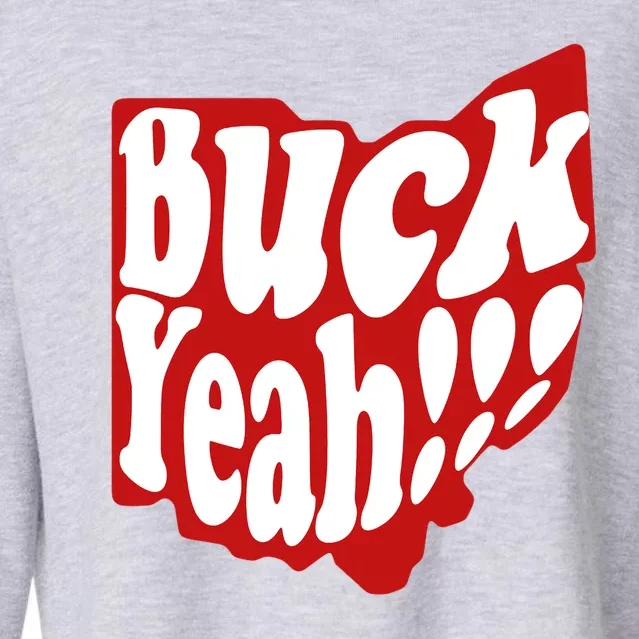 Buck Yeah Ohio State Buckeyes Cropped Pullover Crew