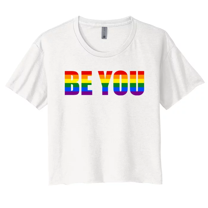 Be You Pride Month Celebration Women's Crop Top Tee