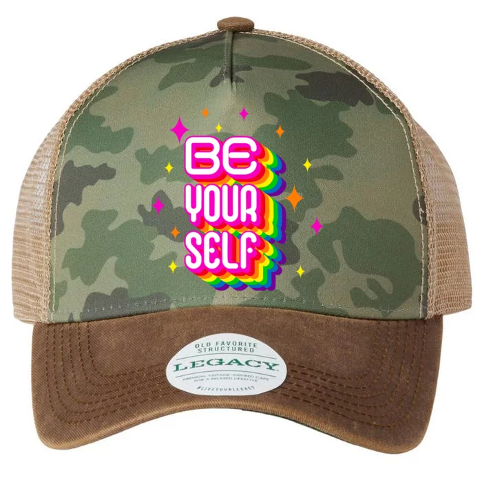 Be Yourself Pride Month Celebration Legacy Tie Dye Trucker Hat