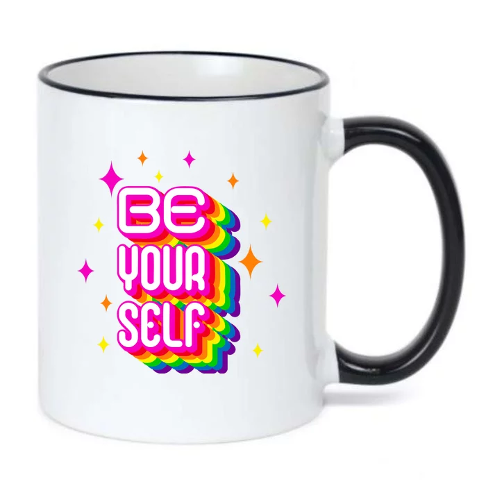 Be Yourself Pride Month Celebration Black Color Changing Mug