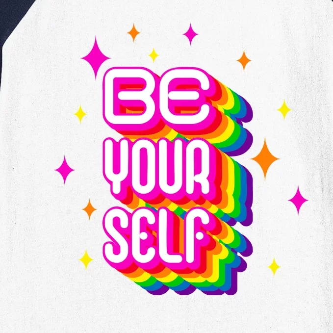 Be Yourself Pride Month Celebration Baseball Sleeve Shirt