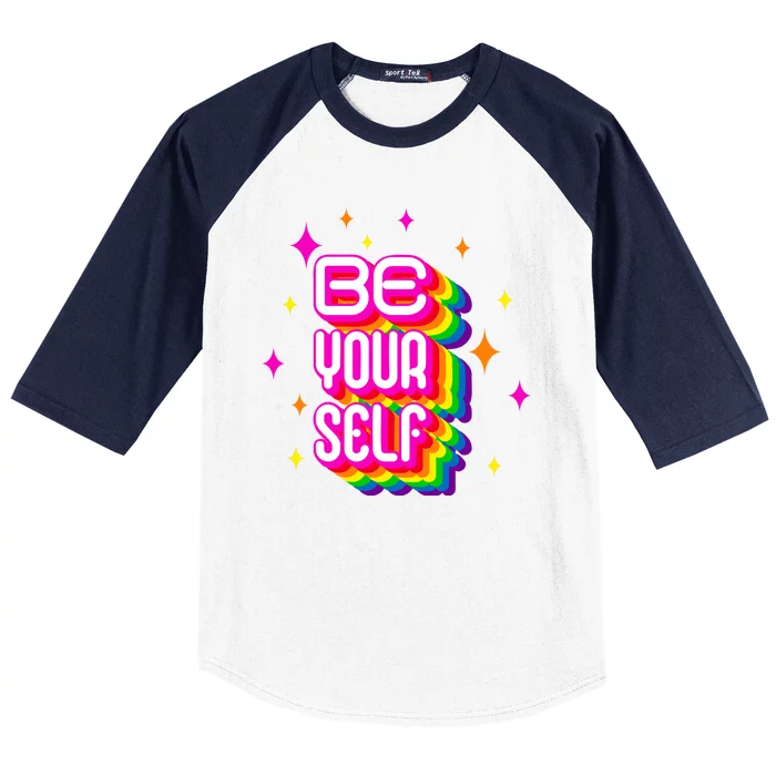 Be Yourself Pride Month Celebration Baseball Sleeve Shirt