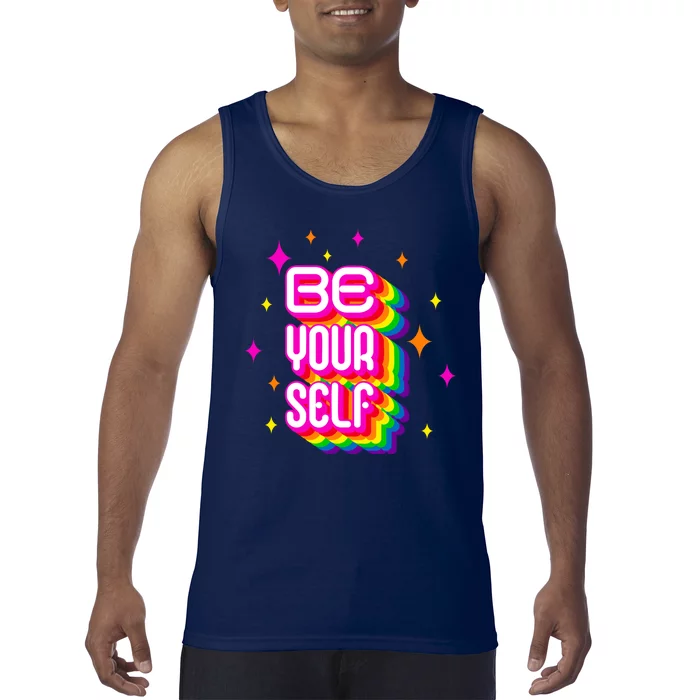 Be Yourself Pride Month Celebration Tank Top