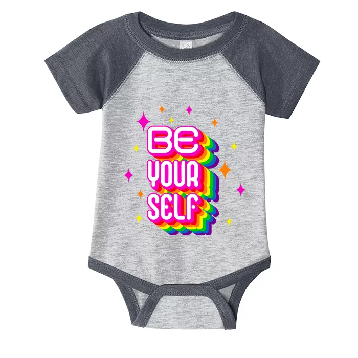 Be Yourself Pride Month Celebration Infant Baby Jersey Bodysuit