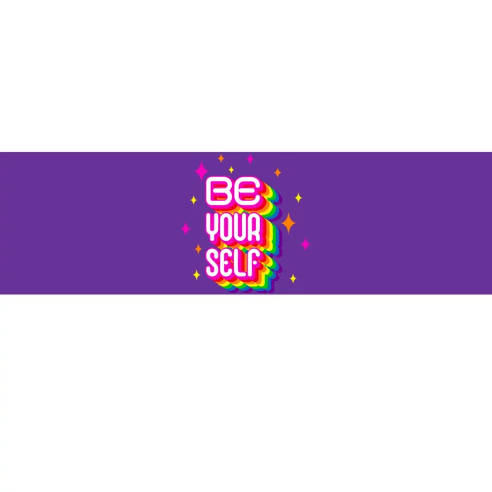 Be Yourself Pride Month Celebration Bumper Sticker