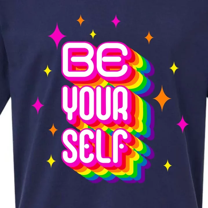 Be Yourself Pride Month Celebration Sueded Cloud Jersey T-Shirt