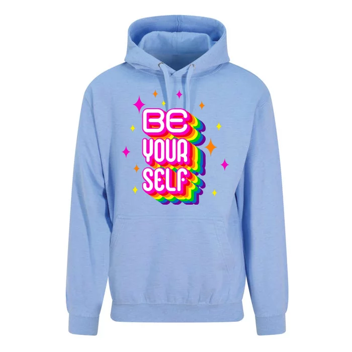 Be Yourself Pride Month Celebration Unisex Surf Hoodie