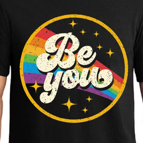 Be You Pride Lgbtq Gay Lgbt Ally Rainbow Flag Pajama Set