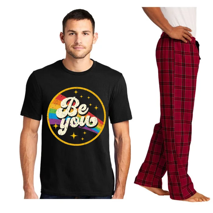 Be You Pride Lgbtq Gay Lgbt Ally Rainbow Flag Pajama Set