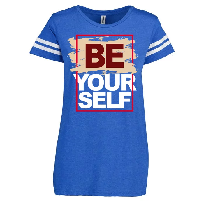 Be Yourself Positive Quote Enza Ladies Jersey Football T-Shirt