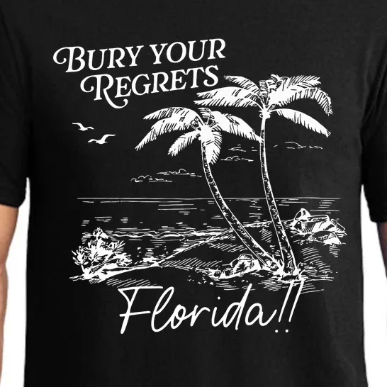 Bury Your Regrets Florida Summer Retro Pajama Set