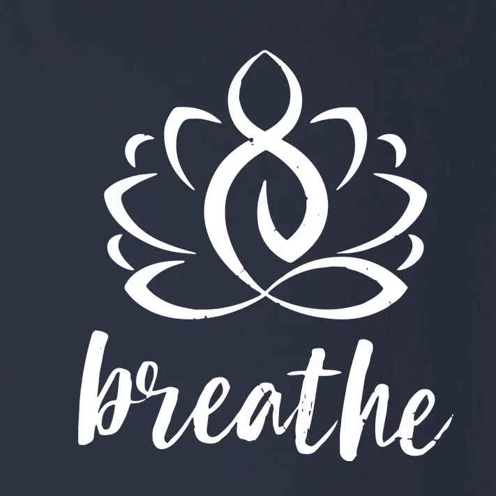 Breathe Yoga Relaxation Lotus Flower Inspiration Toddler Long Sleeve Shirt