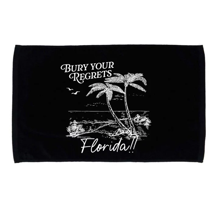 Bury Your Regrets Florida Summer Retro Microfiber Hand Towel